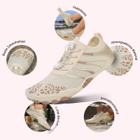 DOTALES - FlowStep Barfu&szlig;schuhe Beige/Braun 43