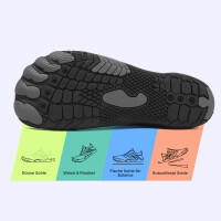 DOTALES - FlowStep Barfußschuhe Schwarz 36