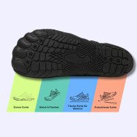 DOTALES - BalanceStep Barfu&szlig;schuhe Schwarz 43