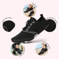 DOTALES - ActiveStep Barfu&szlig;schuhe Schwarz 39