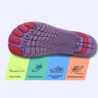 DOTALES - GripStep Barfu&szlig;schuhe Lila 42