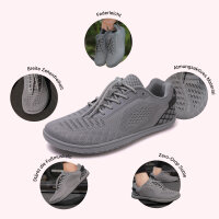 DOTALES - LiteStep Barfußschuhe Grau 43